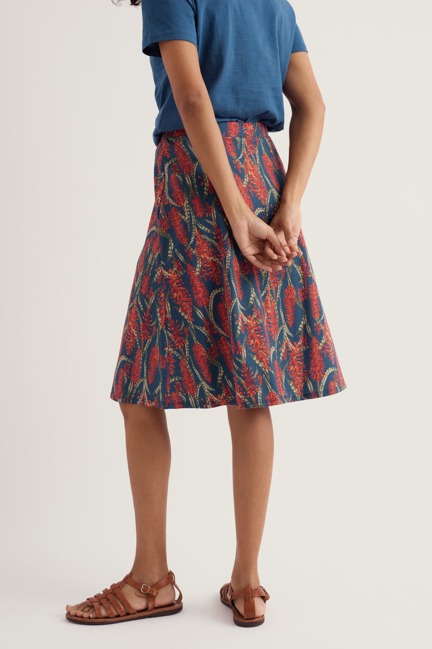 Rose A-Line Knee Length Skirt